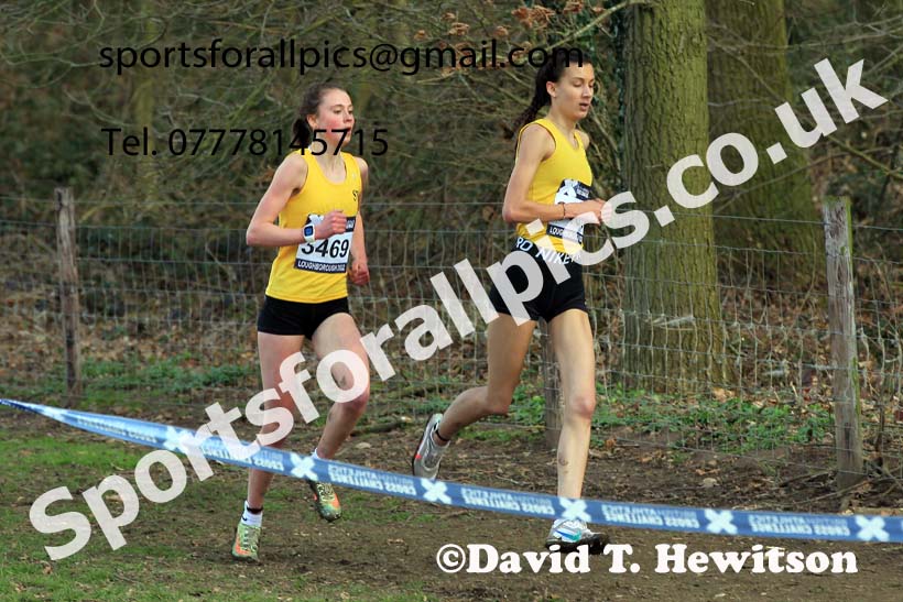 Womens Under-20s 2022 CAU Inter Counties Cross Country, Prestwold Hall, Loughborough.  Photo: David T. Hewitson/Sports for All Pics